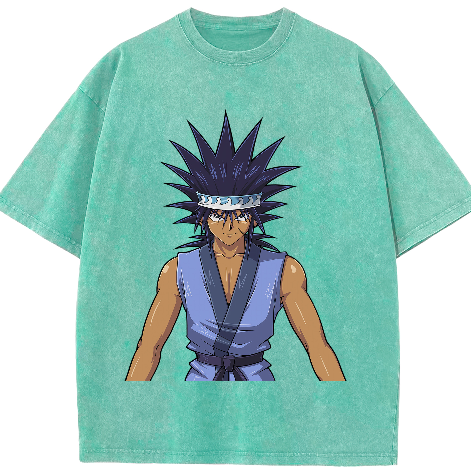（画像用） 遊☆戯☆王 Yu-Gi-Oh! 綿100% ヴィンテージ風 半袖Tシャツ（フロントプリント）